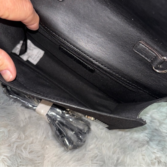 Badgley Mischka Rhinestone black rhinestone Crossbody clutch Purse! NWT - Picture 4 of 7